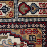 Darbaar - Hand Knotted Wool Rug In Crimson Red/Cream
