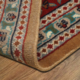 Khaaneh Bagh - Hand Knotted Wool Rug In Russet/Brick Red