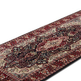Caravan - Hand Knotted Wool Rug In Wine Red/Navy Blue