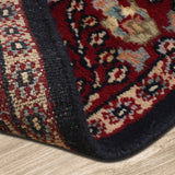 Caravan - Hand Knotted Wool Rug In Wine Red/Navy Blue