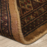Turkish Desert Dreams - Hand Knotted Wool Rug In Copper Brown/Black