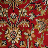 Shokh-e-Farhang - Hand Knotted Silk Rug In Red/Cream