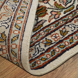 Heer - Hand Knotted Silk Rug In Cream/Mushroom Brown