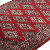 Rubai - Hand Knotted Wool Rug In Maroon/Cream