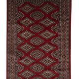 Rubai - Hand Knotted Wool Rug In Maroon/Cream