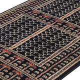 Elysian - Hand Knotted Wool Rug In Navy Blue/Mushroom Brown