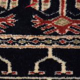 Elysian - Hand Knotted Wool Rug In Navy Blue/Mushroom Brown