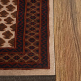 Ravella - Hand Knotted Wool Rug In Beige/Brick Red