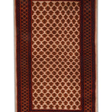 Ravella - Hand Knotted Wool Rug In Beige/Brick Red