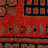 Nazanin Heriz - Hand Knotted Wool Rug In Rust Orange /Black