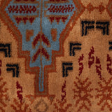 Leila - Hand Knotted Wool Rug In Copper Brown/Blue Grey