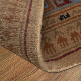 Leila - Hand Knotted Wool Rug In Copper Brown/Blue Grey