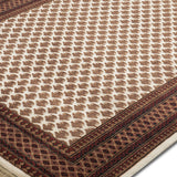Patra - Hand Knotted Wool Rug In Cream/Mushroom Brown