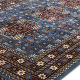 Quasar - Hand Knotted Wool Rug In Prussian Blue/Cream