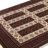 Arzu - Hand Knotted Wool Rug In Cream/Wine Red