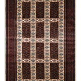 Arzu - Hand Knotted Wool Rug In Cream/Wine Red