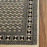 Mehvar - Hand Knotted Wool Rug In Cream/Black