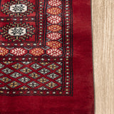 Mehrbaf - Hand Knotted Wool Rug In Velvet Red/Cream