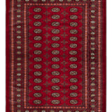 Mehrbaf - Hand Knotted Wool Rug In Velvet Red/Cream