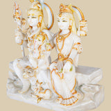 Lord Shiva’s Family - Sculpture in Marble