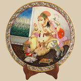 'Ganpati' - Lord Ganesha - Decorative Plate in Marble