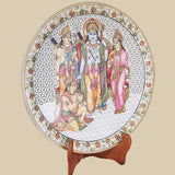 Ram Sita Darbar - Decorative Plate in Marble