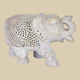Undercut Jaipur Elephant - Sculpture in Stone