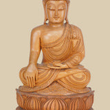 Meditating Buddha - Sculpture in Wood