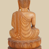 Meditating Buddha - Sculpture in Wood