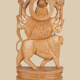 Goddess Durga - Sculpture in Wood