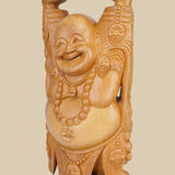 Laughing Buddha - Sculpture in Wood