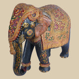 Golden Elephant - Sculpture in Wood