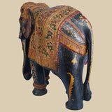 Golden Elephant - Sculpture in Wood
