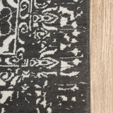 Surkh - Hand Knotted Wool Rug In Slate Grey/White