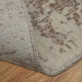Old Soul - Hand Knotted Wool Rug In Light Grey/Mushroom Brown