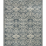 Laleh Nilo - Hand Knotted Wool Rug In Dark Grey/White