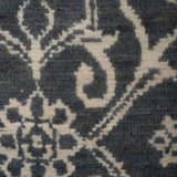 Laleh Nilo - Hand Knotted Wool Rug In Dark Grey/White