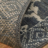 Laleh Nilo - Hand Knotted Wool Rug In Dark Grey/White
