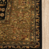 Nawroz - Hand Tufted Wool Rug In  Black/Gold
