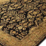 Nawroz - Hand Tufted Wool Rug In  Black/Gold