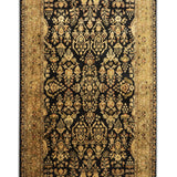 Nawroz - Hand Tufted Wool Rug In  Black/Gold