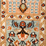 Neyshabur -  Hand Knotted Silk Rug In Peach/Orange