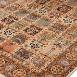Neyshabur -  Hand Knotted Silk Rug In Peach/Orange