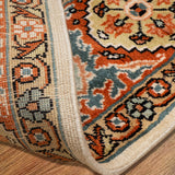 Neyshabur -  Hand Knotted Silk Rug In Peach/Orange