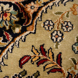 Padmini - Hand Knotted Silk Rug In Fern Green/Peach