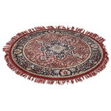 Kashani Saaj - Hand Knotted Wool Rug In Maroon/Navy Blue