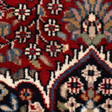 Kashani Saaj - Hand Knotted Wool Rug In Maroon/Navy Blue