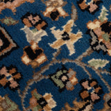 Firoozeh - Hand Knotted Wool Rug In Turkish Blue/Mushroom Brown