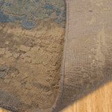 Sangarika - Hand Knotted Wool Rug In Cream/Blue