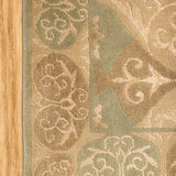 Zarafshan - Hand Knotted Wool Rug In Grey/Blue
